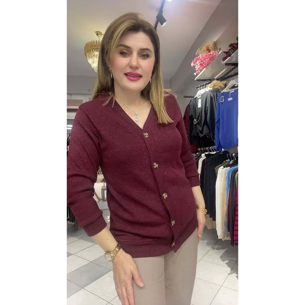 Hırka - BORDO - M