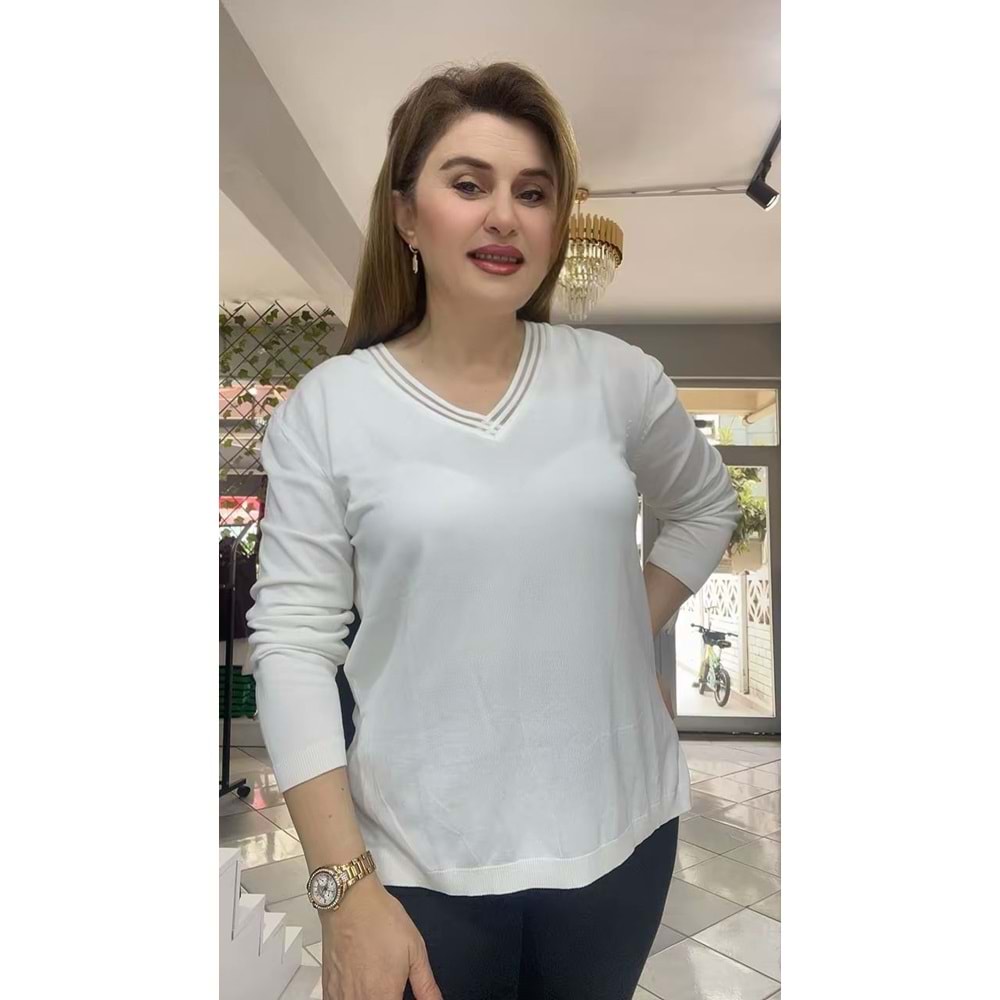 Kazak - Zümra Butik - BEYAZ - STANDART