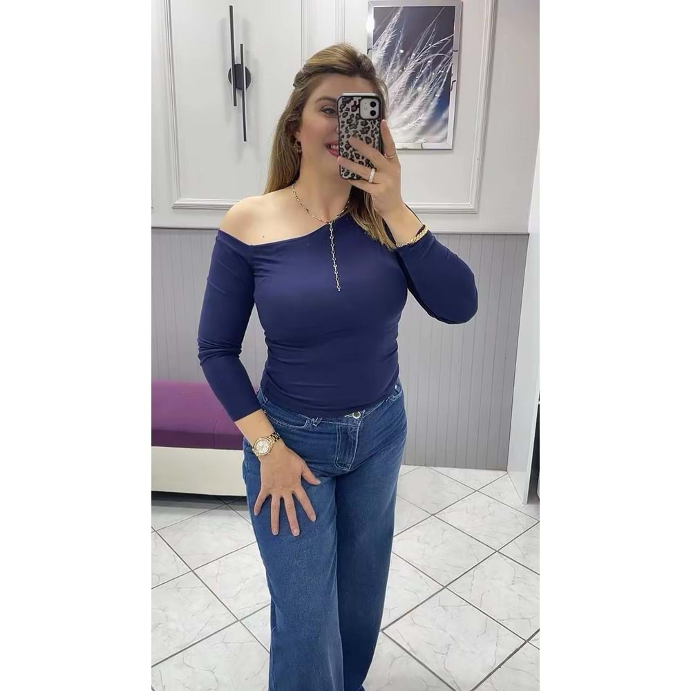 Bluz - Zümra Butik - LACİVERT - L