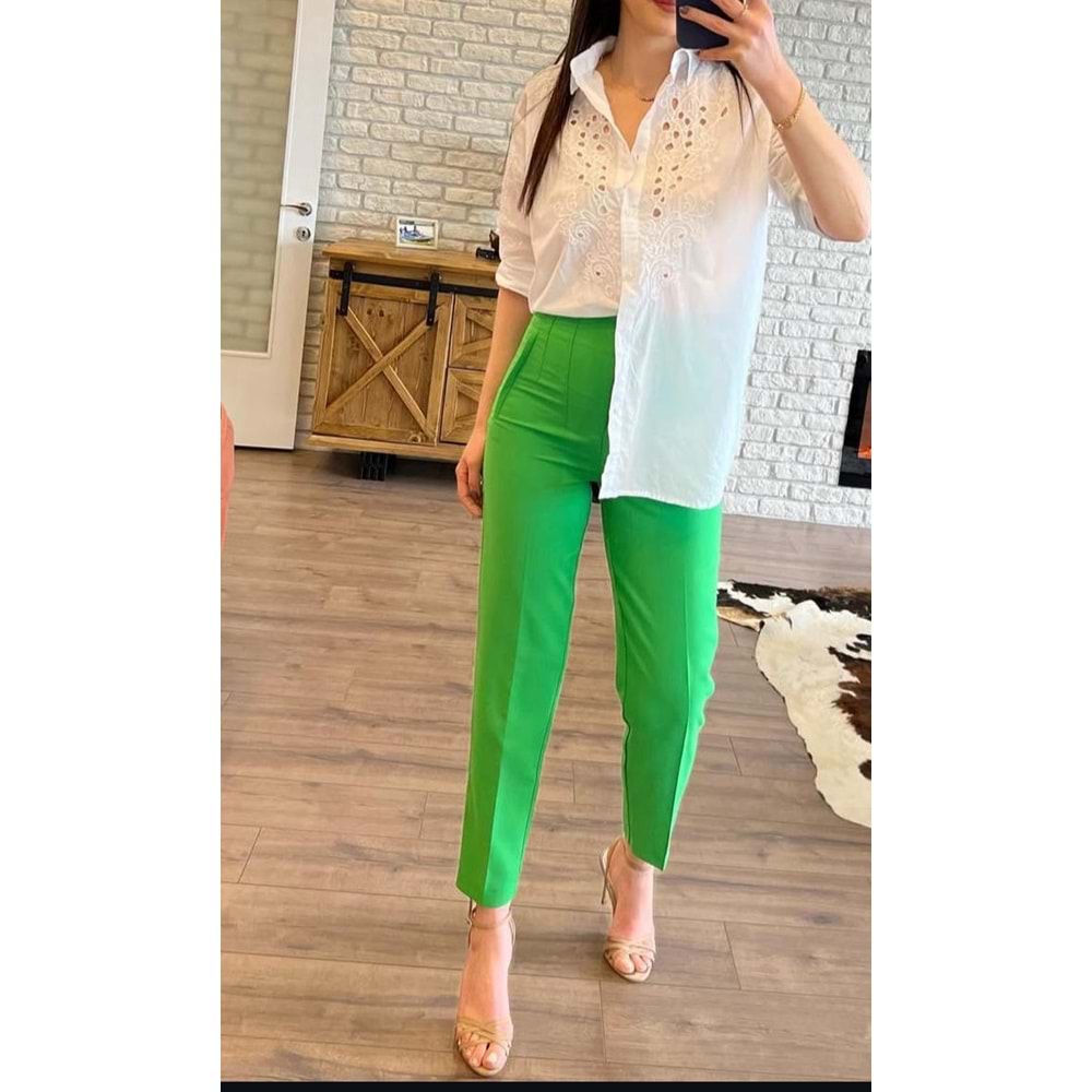 Pantolon - Zümra Butik - YEŞİL - 36
