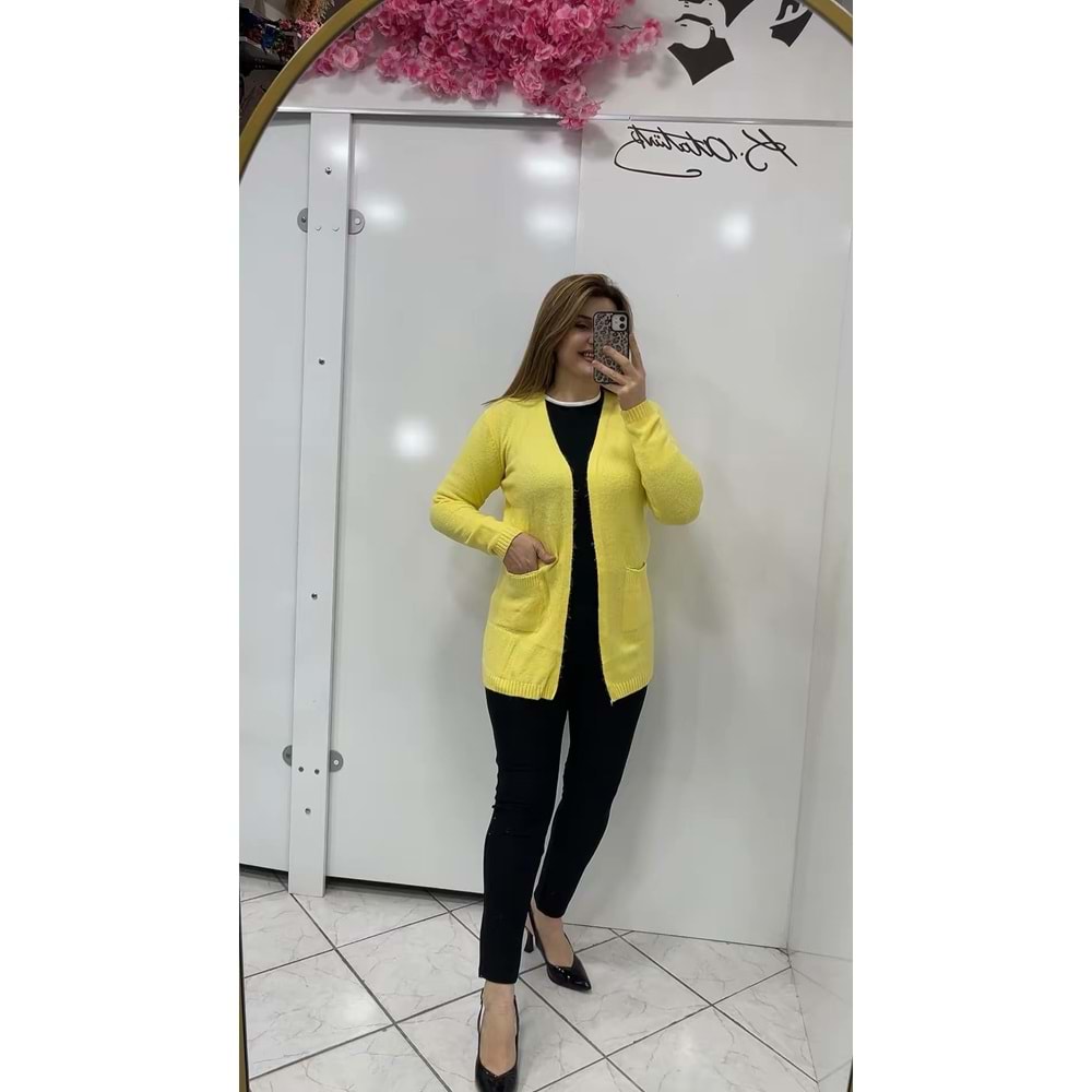 Hırka - Zümra Butik - SARI - STANDART