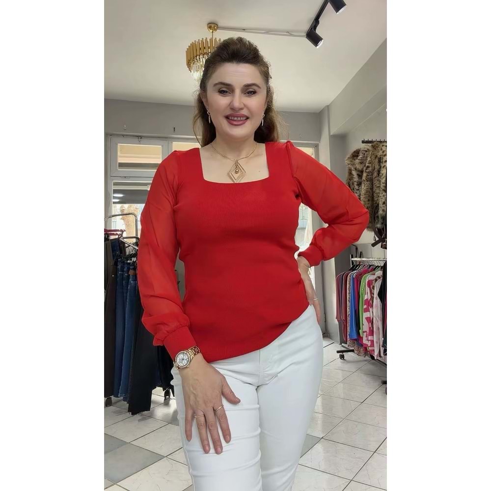 Buluz - Zümra Butik - KIRMIZI - STANDART