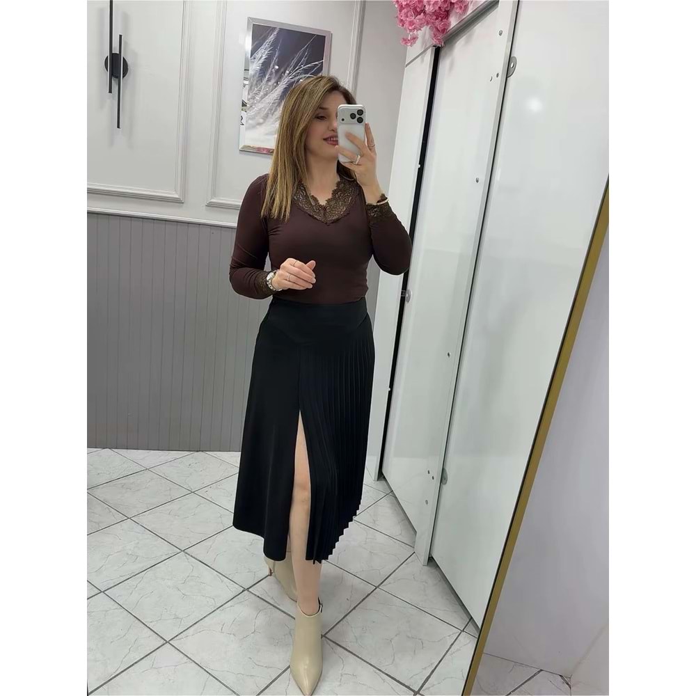 Siyah Etek - Zümra Butik - SİYAH - 38