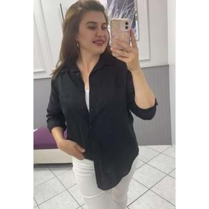 Gömlek - Zümra Butik - SİYAH - STANDART