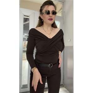 Bluz - Zümra Butik - KAHVERENGİ - M