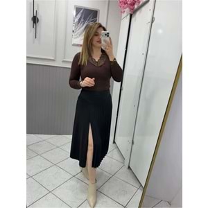 Siyah Etek - Zümra Butik - SİYAH - 38