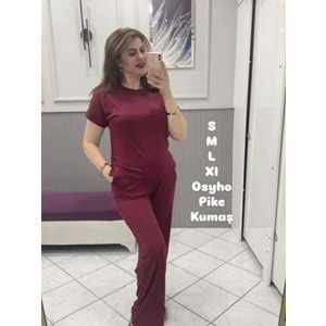 Bordo Penye Takım - Zümra Butik - BORDO - L