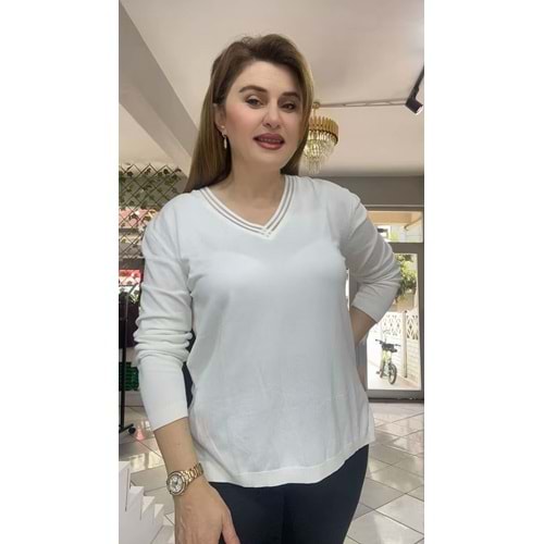 Kazak - Zümra Butik - BEYAZ - STANDART