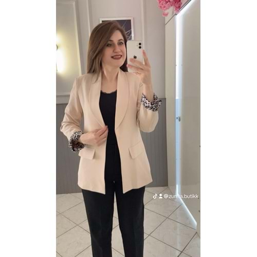 Ceket - Zümra Butik - KREM - 42