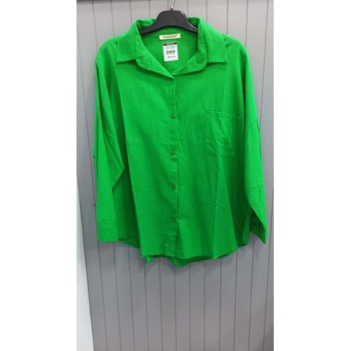 Gömlek - Zümra Butik - BEDENETTO YEŞİL - STANDART