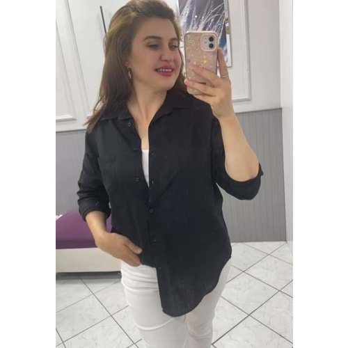 Gömlek - Zümra Butik - SİYAH - STANDART