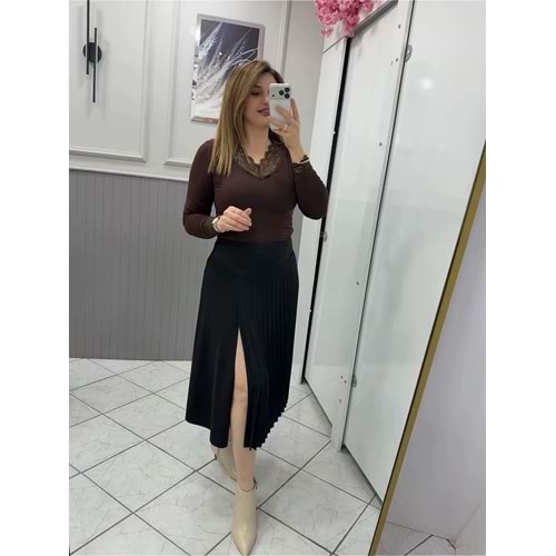 Siyah Etek - Zümra Butik - SİYAH - 38