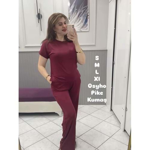 Bordo Penye Takım - Zümra Butik - BORDO - L
