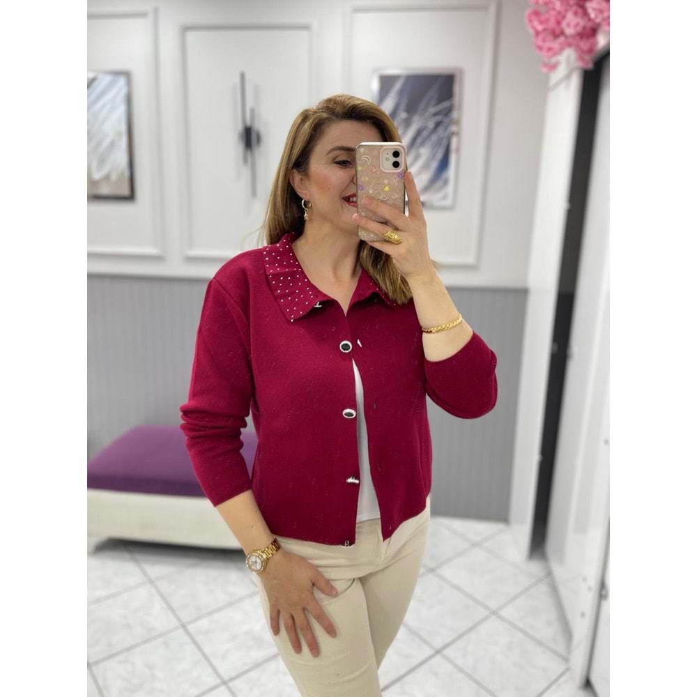 Ceket - Zümra Butik - BORDO - STANDART