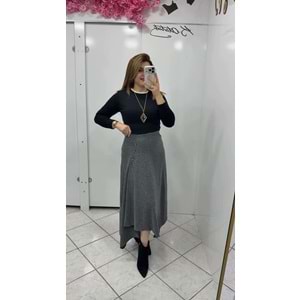 Etek - Zümra Butik - GRİ - S