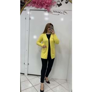 Hırka - Zümra Butik - SARI - STANDART